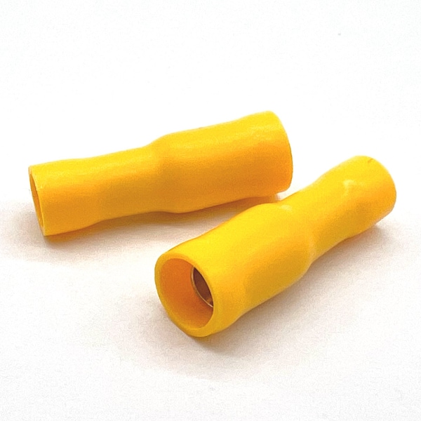 Boltsandnuts.Com Bullet Terminal, 10 AWG, 600 V, PVC, Vinyl Insulated, Yellow, 100 PK EL-1210-FBULLET-VY-100 - main
